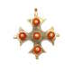 Cracow jewelry, coral cross